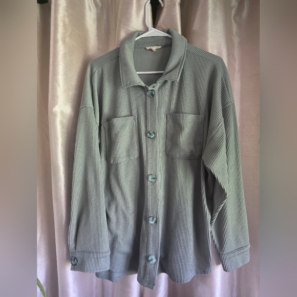 Maurices Tops - Maurices Lightweight Ribbed Top in Soft Sage